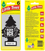 LITTLE TREES Car Air Freshener | Hanging Tree Provides Long Lasting Scent for Auto or Home | Black Ice, 6-packs (4 count)