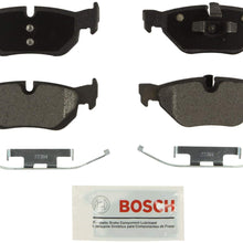 Bosch BE1171H Blue Disc Brake Pad Set with Hardware for Select 2006-13 BMW 125i, 323i, 325i, and 325xi - REAR