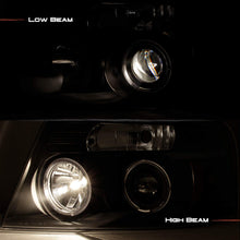 For Ford F150 F-150 Pickup Black Bezel Dual Halo LED G2 Projector Headlights Front Lamps Replacement