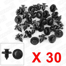 uxcell 30 Pcs 8mm Hole Retainer Clips- Plastic Drive Rivets Mud Flaps Bumper Fender Push Clips for Nissan