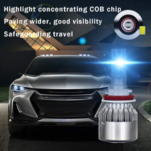 Mushan H11 LED Headlight Bulbs, Low Beam/Fog Light Bulbs IP68 Waterproof -80W 6000K 10400Lumens Extremely Bright H8 H9 Advanced COB Chips Conversion Kit(Pack of 2)