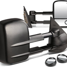 DNA Motoring TWM-003-T111-BK+DM-SY-022 Pair of Towing Side Mirrors + Blind Spot Mirrors