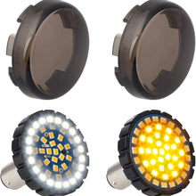 NTHREEAUTO 2" Bullet 1157 LED Turn Signal Light, Motorcycle Running Light, Switchback Front Bulbs Compatible with Harley Street Glide, Sportster, Road King