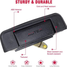 AUTEX 1pcs Tailgate Lift Tail Gate Rear Latch Cargo Hatch Door Handle Compatible with Toyota Pickup 1989 1990 1991 1992 1993 1994 1995 77103, 69090-89102, 6909089102, TO1915101