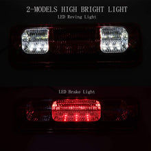 LED 3rd Tail Brake Cargo Light High Mount Lamp For 04-08 Ford F150, 07-10 Ford Explorer Sport Trac, 06-08 Lincoln Mark LT (Chrome Housing Red Lens)