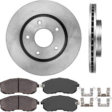 Callahan FRONT 280 mm Premium OE 5 Lug [2] Brake Rotors + [4] Ceramic Pads + Hardware CRK01558