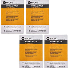 NICHE Brake Pad Set For Ducati 996 998 748 Monster 900 620 750 695 S2R S4RS 61340081A Rear Semi-Metallic 4 Pack