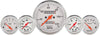 AUTO METER 1311 Arctic White Fuel/Oil/Speedo/Volt/Water 5 Gauge Set