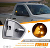 HERCOO LED Turn Signal Light Side Mirror Amber Lamps Left Tow Light Clear Lens for 68302828AA 68302829AA Compatible with 2010-2018 Dodge Ram 1500 2500 3500 4500 5500