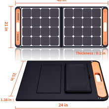 Jackery SolarSaga 100W Portable Solar Panel for Explorer 160/240/500/1000 Power Station, Foldable US Solar Cell Solar Charger with USB Outputs for Phones (Can't Charge Explorer 440/ PowerPro)