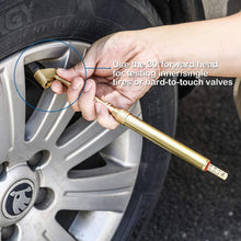CZC AUTO Brass Tire Pressure Gauge, Dual Head Truck Air Gage, Accurate Mechanical Dually Chuck Wheel Service Checker for Truck Bus Car RV ATV Motorcycle Bike, 1-11kg/c㎡ 10-160lb/in2 (Brass, 1 Pack)