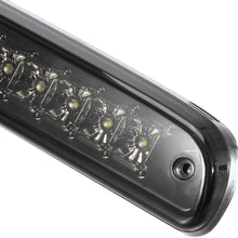 Partsam Red/White 12 LED Smoke Lens Chrome Housing Tail High Mount 3rd Third Brake Light Cargo Lamp Waterproof Replacement for Ford F-250 F-350 F-450 F-550 Super Duty 1999-2016 /Ford Ranger 1993-2011