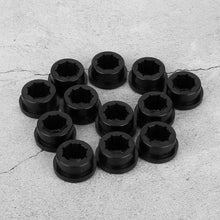 Control Arm Bushings, 12pcs Replacement Bushings Lower Control Arm Rear Camber Fit for Civic Integra Black