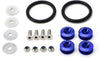 iJDMTOY Universal Fit Blue Finish JDM Quick Release Fastener Kit for Car Bumper Trunk Fender Hatch Lid