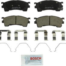 Bosch BC637 QuietCast Premium Ceramic Disc Brake Pad Set For Ford: 1994-1997 Probe; Mazda:1994-2002 626, 1994-1997 MX-6, 1999-2000 Protégé; Front