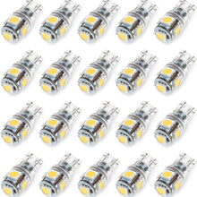KAFEEK 20x T10 Wedge 194 168 2825 W5W LED Bulbs, Super Bright 5-5050 Chipset, CAN-Bus Error Free, Interior Lights, License Plate Dome Map Door Courtesy Park Lights,Xenon White