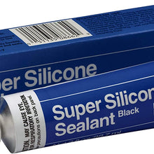 3M Black Super Silicone Seal, 08662, 3 oz tube