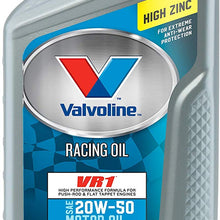 Valvoline VR1 Racing SAE 20W-50 Motor Oil 1 QT, Case of 6