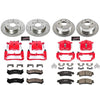 Power Stop KC2010A 1-Click Performance Brake Kit with Caliper, Front & Rear