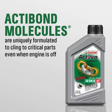 Castrol 06119 ACTEVO 4T 10W-30 Part Synthetic Motorcycle Oil, 1 Quart Bottle, 6 Pack