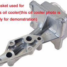 Engine Oil Cooler Gasket Set Compatible for 2007 to 2013 Altima Sentra Rogue with 2.5L 4 Cylinder Engine (Metal Gasket + Oring seal) Non Oem Nissan Oil Cooler Gasket set