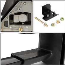 Replacement for Chevy GMC C/K GMT400 Black Textured Telescoping Manual Extendable Towing+Circle Blind Spot Mirror