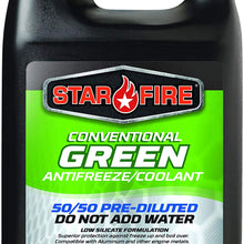 Star Fire Premium Lubricants Conventional Green Antifreeze/Coolant 50/50-1 Gal (6 Pack)