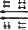 Detroit Axle - 10pc Front and Rear Sway Bar Links, Inner and Outer Tie Rods and Front Lower Ball Joints for 2000-2004 Subaru Legacy - [2000-2004 Outback] - 2003-2006 Baja