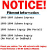 Detroit Axle - Complete Power Steering Rack & Pinion Assembly w/Outer Tie Rods and Front Sway Bars for 1993-1997 Subaru Impreza - [1993-1999 Legacy Excluding Postal Vehicles]
