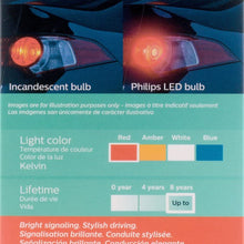 Philips 7443RLED Ultinon LED Bulb (Red), 2 Pack