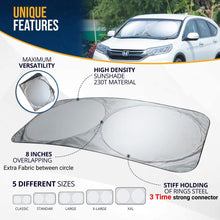 Car Windshield Sun Shade - Blocks UV Rays Sun Visor Protector, Sunshade To Keep Your Vehicle Cool And Damage Free, Easy To Use, Fits Windshields of Various Sizes