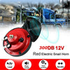【2 Pack】 300DB 12v Train Horn for Trucks Double Horn Raging Loud Air Electric Snail Single Horn Waterproof Motorcycle Snail Horn,Sound Raging Sound for Car Motorcycle.