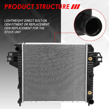 Replacement for Jeep Liberty KJ 1-1/2 inches Inlet OE Style Aluminum Direct Replacement Racing Radiator