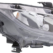 Headlight Assembly Compatible with 2016-2019 Honda Civic Halogen Coupe Hatchback Sedan Passenger Side