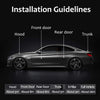 CICMOD Car Weather Stripping Universal Self Adhesive Auto Rubber Draft Seal Strip for Window Door Engine Cover Trunk B Shape Black 49.2Ft