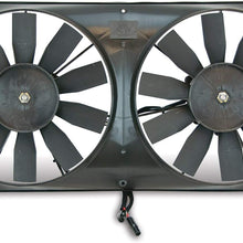 Flex-a-lite 330 Compact Black 11" Dual Electric Engine Cooling Reversible Fan Kit
