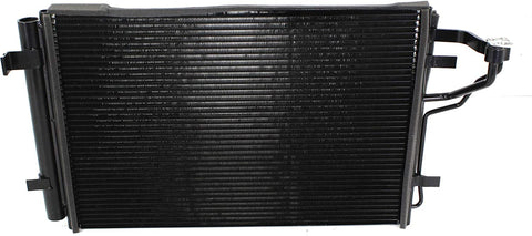 A/C Condenser Compatible with 2007-2012 Hyundai Elantra Aluminum Core With Receiver Drier