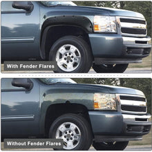 Fender Flares Kit Compatible for 2007-2013 Chevy Silverado 1500 (Only Fit 5.8 Feet Short Bed), Textured Matte Black Finish Front Rear Wheel Pocket Rivet Style