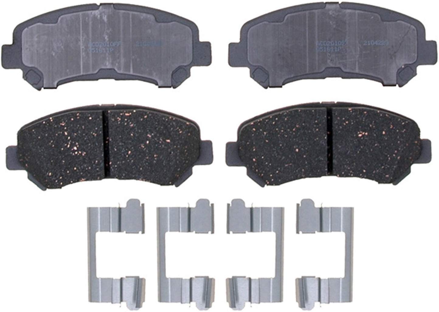 ACDelco 14D1338CH Advantage Ceramic Front Disc Brake Pad Set with Hardware