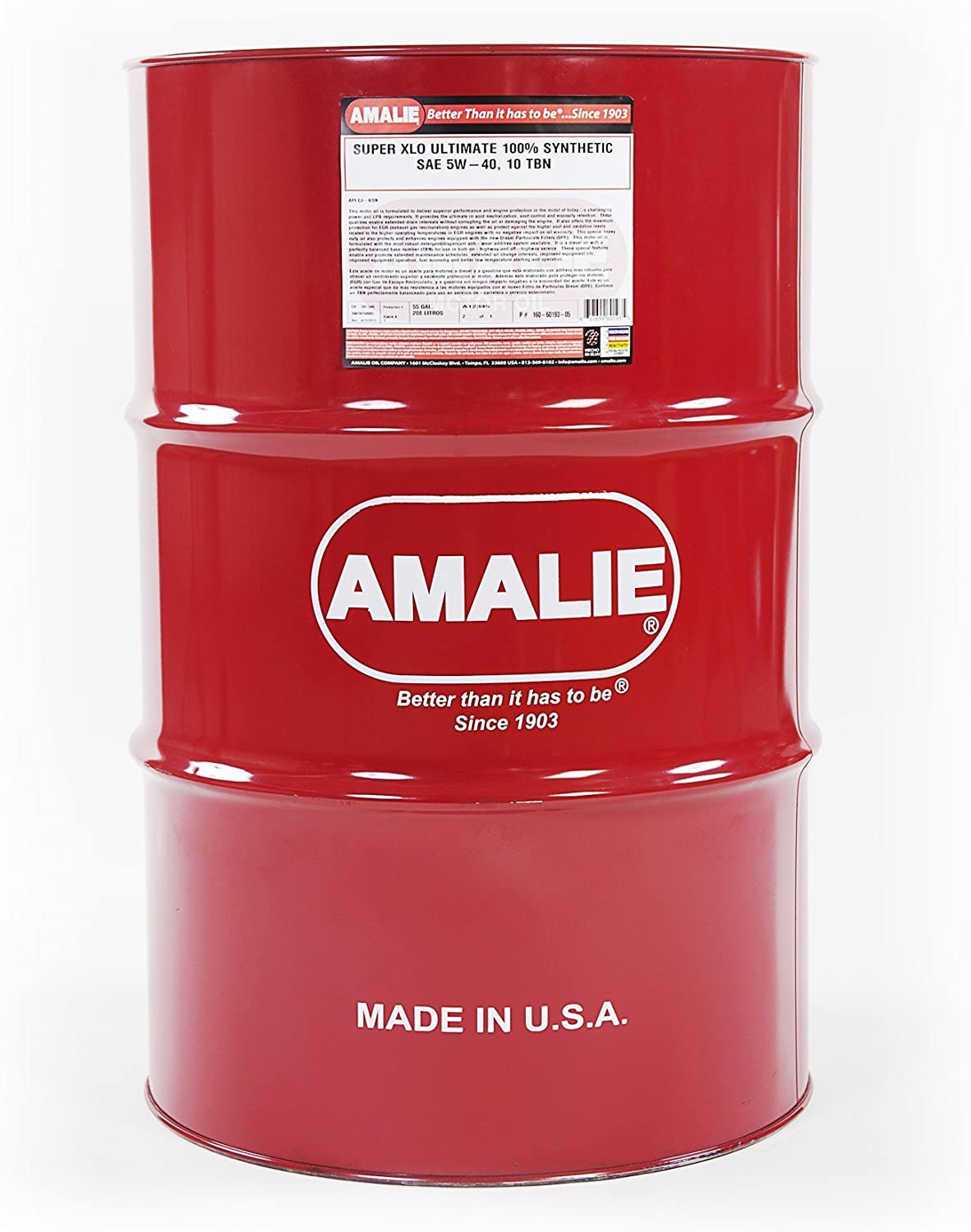 Amalie XLO Ultimate Full Synthetic 5W-40-55 gal Drum