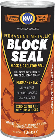 CRC K&W 401016 Block Seal Permanent Metallic Block & Radiator Seal - 16 Oz