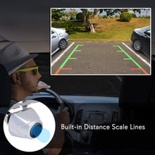 Compact Rear View Backup Camera, Parking Reverse Cam, Front or Rear Mountable, Night Vision, Waterproof