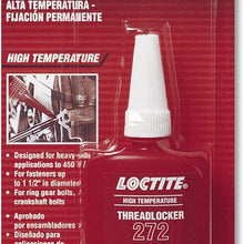 Loctite 37480-6PK Red High Temperature Threadlocker 272, 36-milliliter Bottle, (Pack of 6) (36 Milliliter, (Pack of 6))