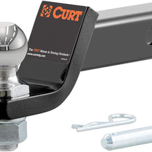 CURT 45034 Trailer Hitch Mount with 1-7/8-Inch Ball & Pin, Fits 2-Inch Receiver, 7,500 lbs, 2-In Drop