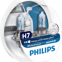 Philips H7 White Vision 3700K Halogen Bulbs Xenon Effect (Pair)