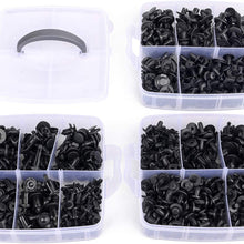 GOOACC 635Pcs Car Push Retainer Clips & Auto Fasteners Assortment -16 Most Popular Sizes Nylon Bumper Fender Rivets with 10 Cable Ties and Fasteners Remover for Toyota GM Ford Honda Acura Chrysler