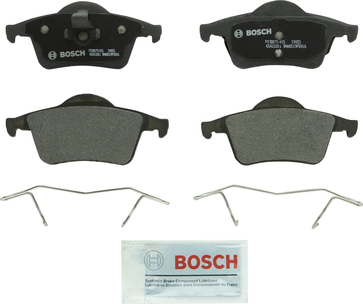 Bosch BP795 QuietCast Premium Semi-Metallic Disc Brake Pad Set For Volvo: 2001-2009 S60, 1999-2006 S80, 2000-07 V70, 2003-07 XC70; Rear
