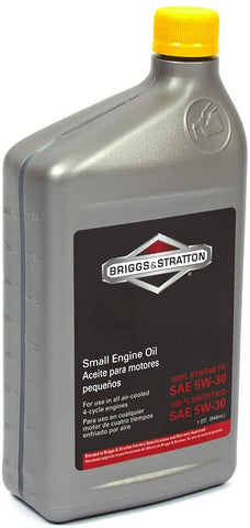 Briggs & Stratton SAE 5W-30 Synthetic Small Engine Motor Oil - 32 Oz. 100074