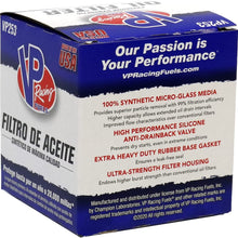 VP Racing VP2876 20,000 Mile Premium Full Synthetic Oil Filter