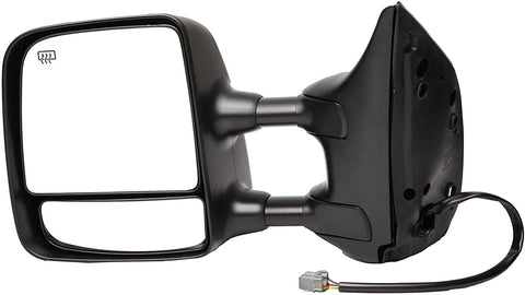 Dorman 955-1757 Driver Side Power Door Mirror - Heated / Folding for Select Nissan Models, Black